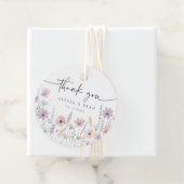 Vintage Pastel Wildflower Wedding Thank You Geschenkanhänger (Beispiel)