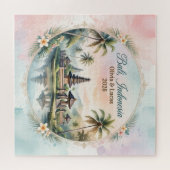 Vintage Pastell Bali Individuelles Paar Namens And Puzzle (Horizontal)