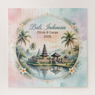 Vintage Pastell Bali Individuelles Paar Namens And Puzzle