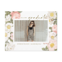 Vintage Pastell-Blume Weißes Foto Abschluss