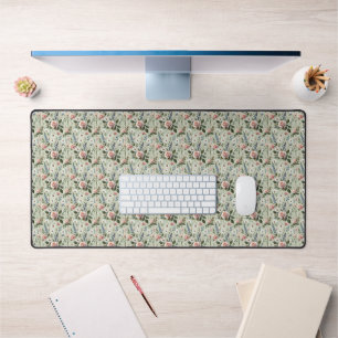 Vintage Pastell-Blumen Botanisches Muster Schreibtischunterlage