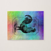 Vintage-Pastell-Hahn Puzzle (Horizontal)