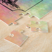 Vintage-Pastell-Hahn Puzzle (Seite)
