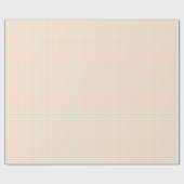 Vintage-Pastell-Pfirsich-Gingham-Karo-Muster Geschenkpapier (Flach)