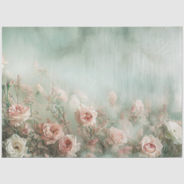 Vintage Pastell-Rose Zitronen Dekoupage Seidenpapier