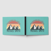 Vintage Pastellberge nennen Monografie Himmel Gästebuch (Voll)