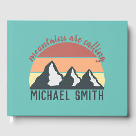 Vintage Pastellberge nennen Monografie Himmel Gästebuch