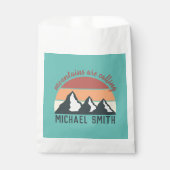 Vintage Pastellberge nennen Monografie Himmel Geschenktütchen (Vorderseite)