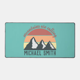 Vintage Pastellberge nennen Monografie Himmel Schreibtischunterlage