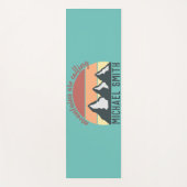 Vintage Pastellberge nennen Monografie Himmel Yogamatte (Vorderseite)