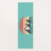 Vintage Pastellberge nennen Monografie Himmel Yogamatte (Rückseite)