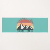 Vintage Pastellberge nennen Monografie Himmel Yogamatte (Vorderseite (Horizontal))