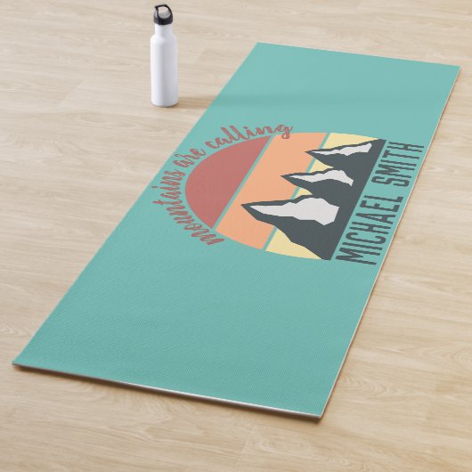 Vintage Pastellberge nennen Monografie Himmel Yogamatte (Beispiel)