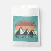 Vintage Pastellberge nennen Monogramm Geschenktütchen (Vorderseite)