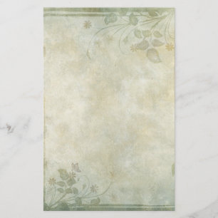 Vintage Pastellblütenhochzeit Briefpapier