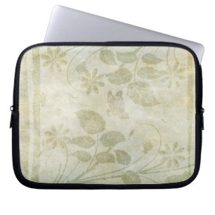Vintage Pastellblütenhochzeit Laptopschutzhülle