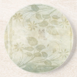 Vintage Pastellblütenhochzeit Untersetzer