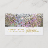 *~* Vintage Pastelle Rustikal Altes Holz Shabby Go Visitenkarte (Rückseite)