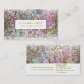 *~* Vintage Pastelle Rustikale Alterung Holz Shabb Visitenkarte (Vorne/Hinten)