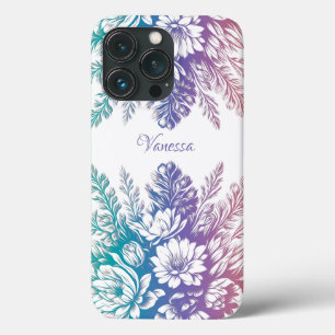 Vintage Pastellfarben, Blumenmuster Case-Mate iPhone Hülle
