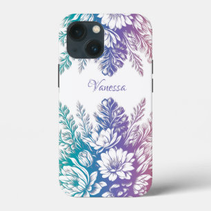 Vintage Pastellfarben, Blumenmuster Case-Mate iPhone Hülle