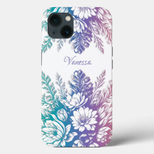 Vintage Pastellfarben, Blumenmuster Case-Mate iPhone Hülle