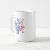 Vintage Pastellfarben, Blumenmuster Kaffeetasse (Vorderseite Links)
