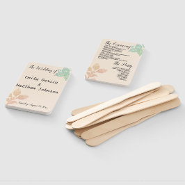 Vintage Pastellfarben Grüne Hochzeit Fächer