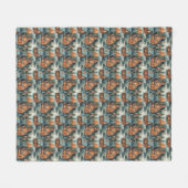 Vintage Pastellfarben Weihnachtsgebäck Fleecedecke (Vorderseite (Horizontal))