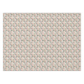 Vintage Pastellfarben Weihnachtsknacker Tischdecke (Vorderseite (Horizontal))