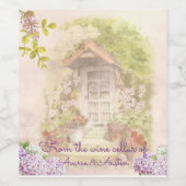 Vintage Pastellfarben Weinetikett (Einzelnes Label)