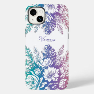 Vintage Pastellfarbene Blumendesign Case-Mate iPhone 14 Plus Hülle