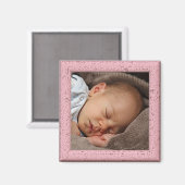 Vintage, pastellfarbene Imitate mit Holzrahmen Magnet (Vorderseite/Rückseite)