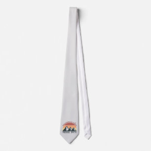Vintage Pastellgebirge nennen Monogramm grau Krawatte