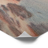 Vintage Pastellgletscherlandschaft zeichnend Poster (Ecke)