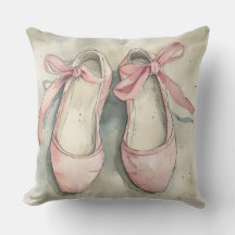 Vintage Pastellrosa Schleifen Ballett-Flats