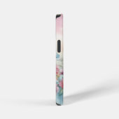 Vintage Pastellrosen mit Schmetterling iPhone Hülle (Rechte Seite)