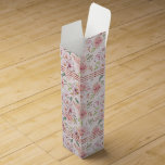 Vintage Pastellrosen Weinbox<br><div class="desc">Pastellrosa Vintage Rose nahtlos.</div>