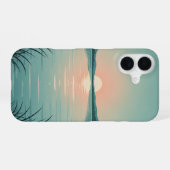 Vintage Pastellsee iPhone 16 Hülle (Rückseite (Horizontal))
