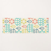 Vintage Pastete Yogamatte (Vorderseite (Horizontal))