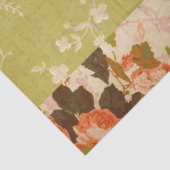 Vintage Patchwork-Blume und Ephemera Decoupage Seidenpapier (Detail)