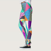 Vintage-Patchwork-Dekorationsmuster-Design Leggings (Links)