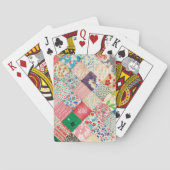 Vintage-Patchwork-Druck Spielkarten (Rückseite)