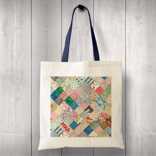 Vintage-Patchwork-Druck-Tasche Tragetasche