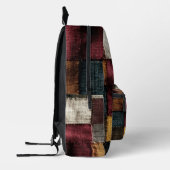 Vintage Patchwork Fabric Pattern Bedruckter Rucksack (Links)