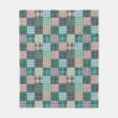 Vintage-Patchwork-Flanelldecke Fleecedecke (Vorderseite)