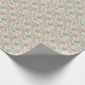 Vintage-Patchwork-Gingham-Karomuster-Textildesign Geschenkpapier (Ecke)