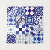 Vintage-Patchwork-Hintergrund mit traditionellem B Wandteppich (Vorderseite (Horizontal))