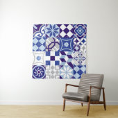 Vintage-Patchwork-Hintergrund mit traditionellem B Wandteppich (Beispiel (Horizontal))