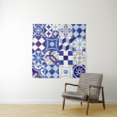 Vintage-Patchwork-Hintergrund mit traditionellem B Wandteppich (Beispiel)